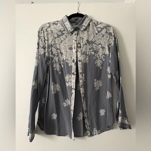 Anthropologie Maeve long sleeve button up